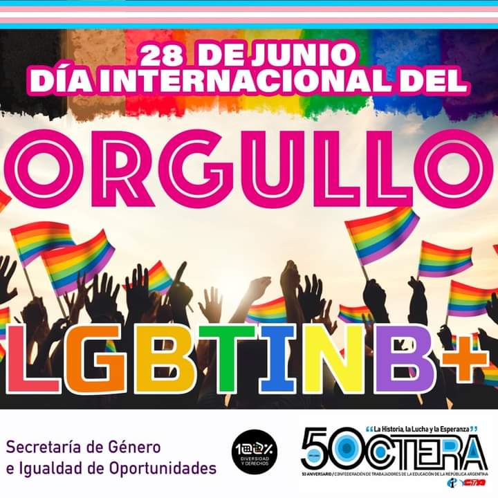 28 de junio: Día Internacional del Orgullo LGBTINB+