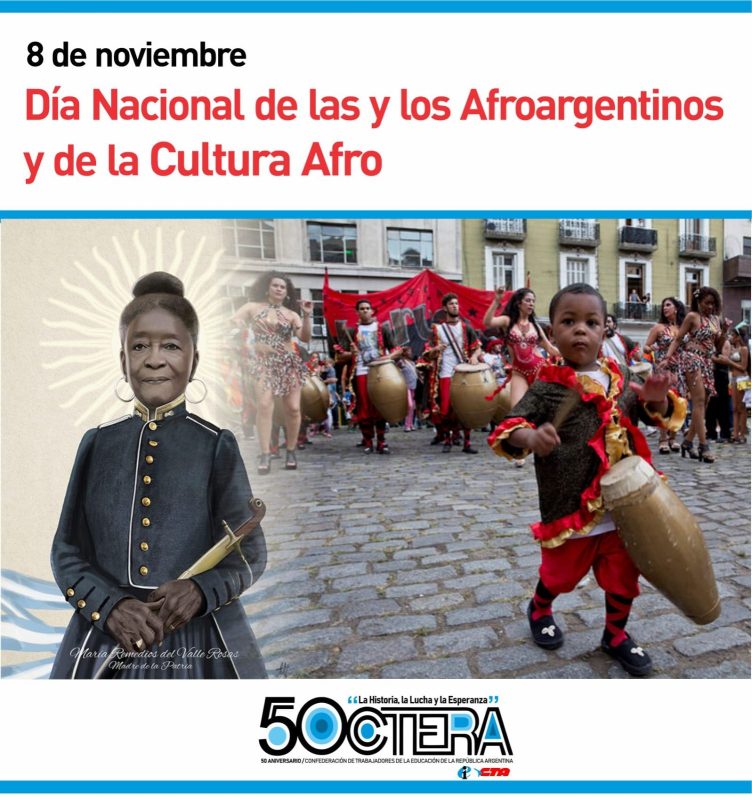8 de noviembre: Día Nacional de lxs Afroargentinxs y la Cultura Afro